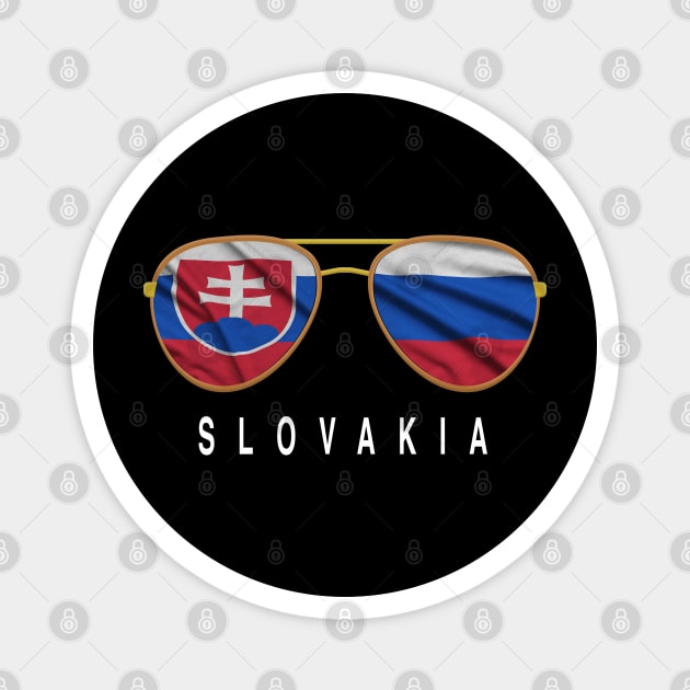 Slovakia Sunglasses, Slovakia Flag, Slovakia gift , Slovak , Magnet by JayD World